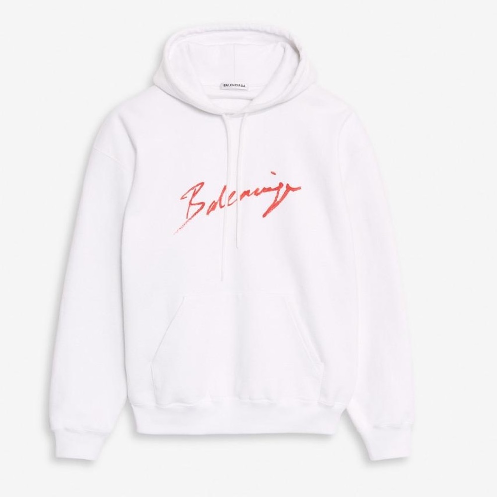 BALENCIAGA white hoodie